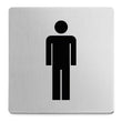Indici Premium Brushed Stainless Steel Men's Information Sign
