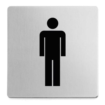 Indici Premium Brushed Stainless Steel Men's Information Sign