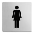 Indici Premium Brushed Steel Women's Information Sign