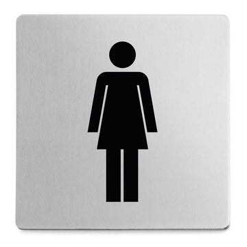 Indici Premium Brushed Steel Women's Information Sign