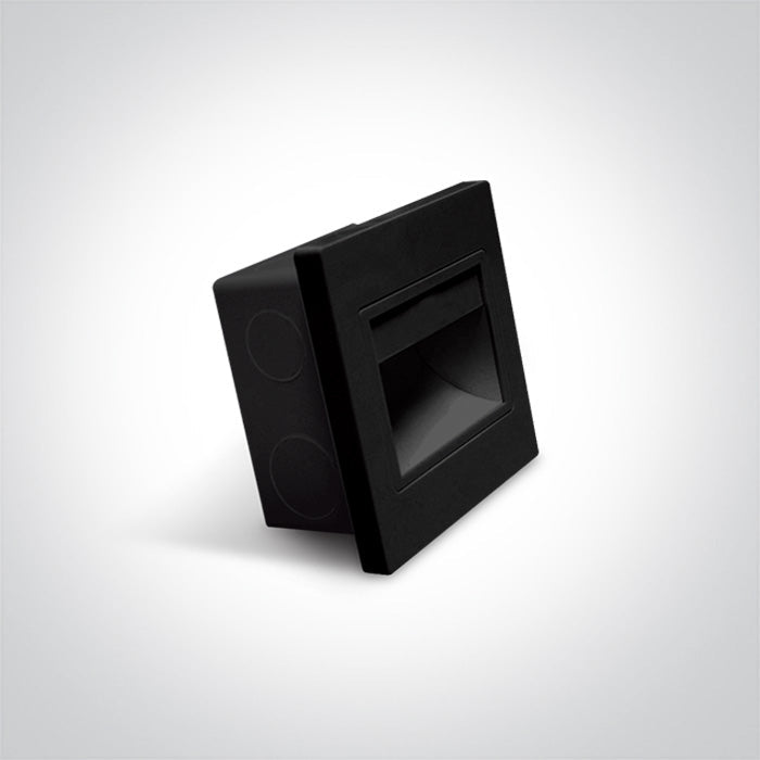 Indoor Square Wall Recessed - 68007 - 1,5 W Wall recessed LED light, ideal for step and corridor illumination Supplied complete with non - dimmable LED driver