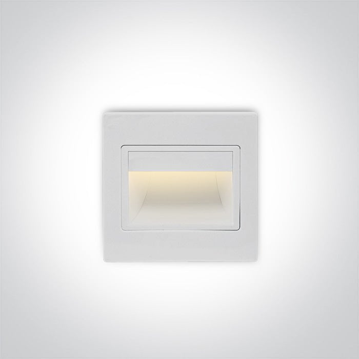 Indoor Square Wall Recessed - 68007 - 1,5 W Wall recessed LED light, ideal for step and corridor illumination Supplied complete with non - dimmable LED driver