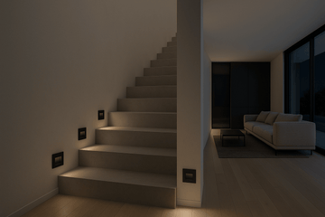 Indoor Square Wall Recessed - 68007 - 1,5 W Wall recessed LED light, ideal for step and corridor illumination Supplied complete with non - dimmable LED driver