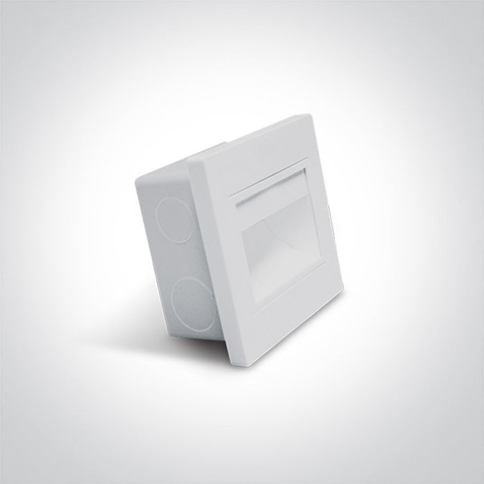 Indoor Square Wall Recessed - 68007 - 1,5 W Wall recessed LED light, ideal for step and corridor illumination Supplied complete with non - dimmable LED driver