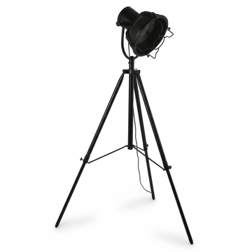 Industrial Revolution Matt Black Floor Lamp