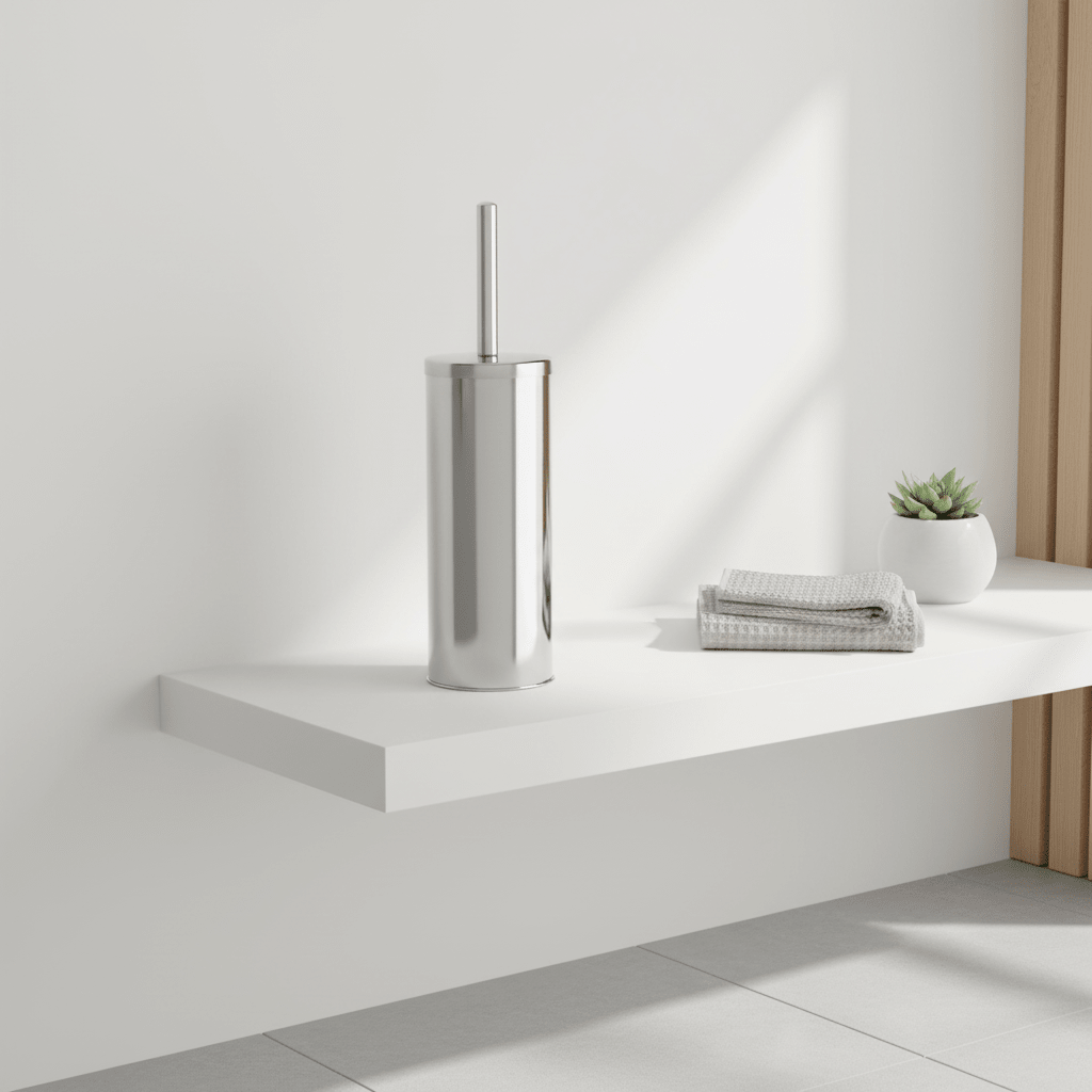Indy Stainless Steel Toilet Brush with Holder