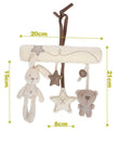 Infant Toddler Rattles Toys for Baby Stroller Crib Soft Rabbit Bear Style Pram Hanging Toys Plush Appease Doll Bed Accessories