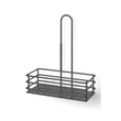 Iparo 25.5 cm Powder Coated Black Stainless Steel Shower Basket 40526