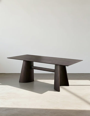 Italian Retro Dining Table, Solid Wood