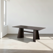 Italian Retro Dining Table, Solid Wood