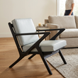 Ivory living room with a person in the background