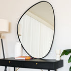 Izumi - Black Metal Irregular Pebble Mirror - 120cm x 90cm