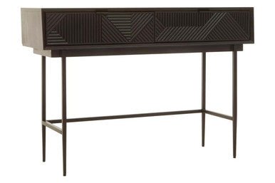 Jakara Black 2 Drawer Console Table