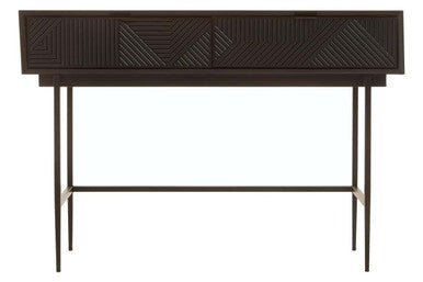 Jakara Black 2 Drawer Console Table