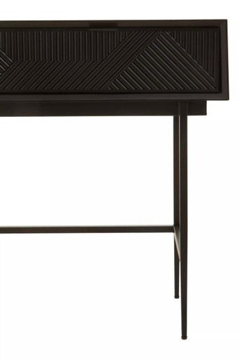 Jakara Black 2 Drawer Console Table