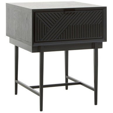 Jakara Black Finish Side Table
