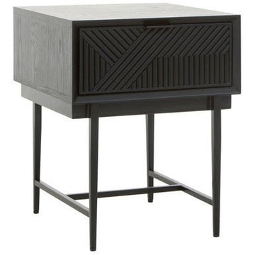 Jakara Black Finish Side Table