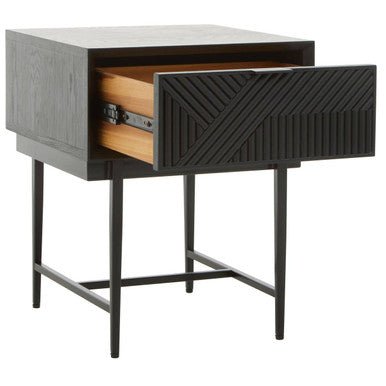 Jakara Black Finish Side Table