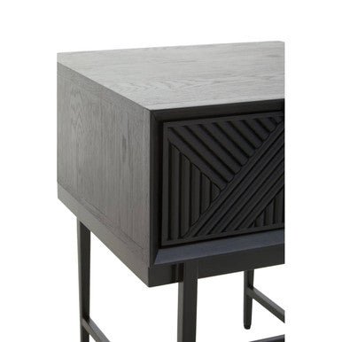 Jakara Black Finish Side Table
