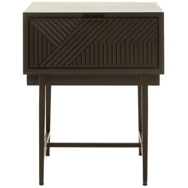 Jakara Black Finish Side Table