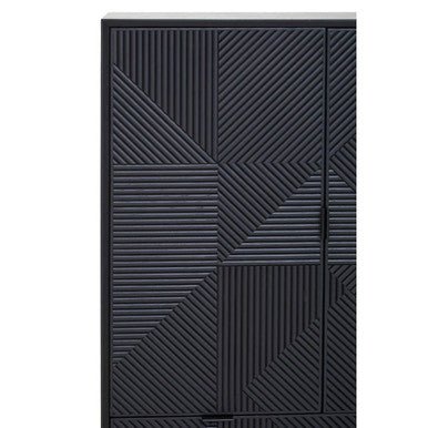 Jakara Black Finish Wooden Cabinet
