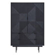 Jakara Black Finish Wooden Cabinet