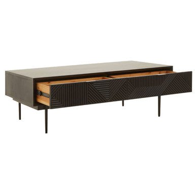 Jakara Black Finish Wooden Coffee Table