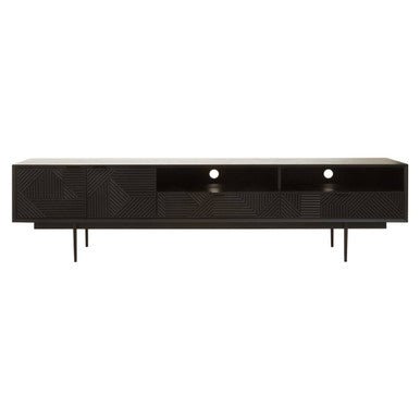 Jakara Black Finish Wooden Media Unit