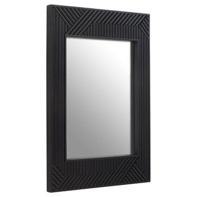 Jakara Black Finish Wooden Wall Mirror