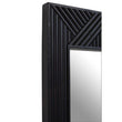 Jakara Black Finish Wooden Wall Mirror