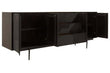 Jakara Black Wood Sideboard With Metal Legs