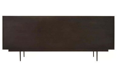 Jakara Black Wood Sideboard With Metal Legs