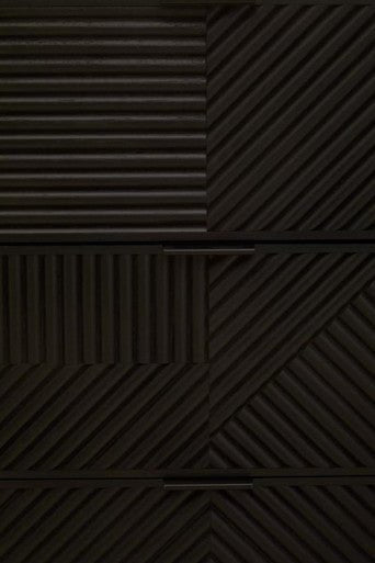 Jakara Black Wood Sideboard With Metal Legs