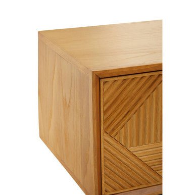 Jakara Natural Finish Wooden Media Unit