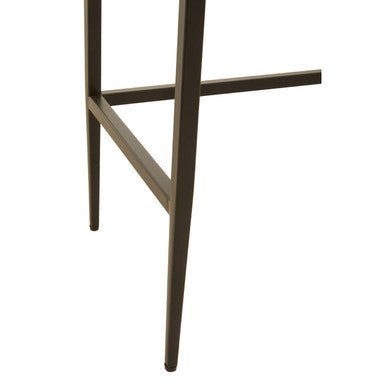 Jakara Two Drawer Natural Finish Console Table With Black Metal Legs