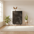 Jakara Black Finish Wooden Cabinet