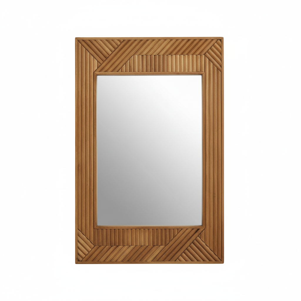 Jakara Natural Finish Wall Mirror