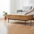 Jakara Natural Finish Wooden Coffee Table