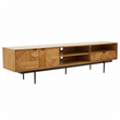 Jakara Natural Finish Wooden Media Unit