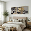 Japan Art Pine Tree & Full Moon Wall Art Prints | Set of 3