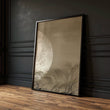 Japan Art wall art Crescent Moon & Pampas Grass Japandi Landscape — piece 3 of 3 in the set