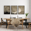 Japan Paintings Crescent Moon & Pampas Grass Japandi wall art displayed on a wall in a styled room — view 6