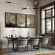 Japan Paintings Crescent Moon & Pampas Grass Japandi wall art displayed on a wall in a styled room — view 7