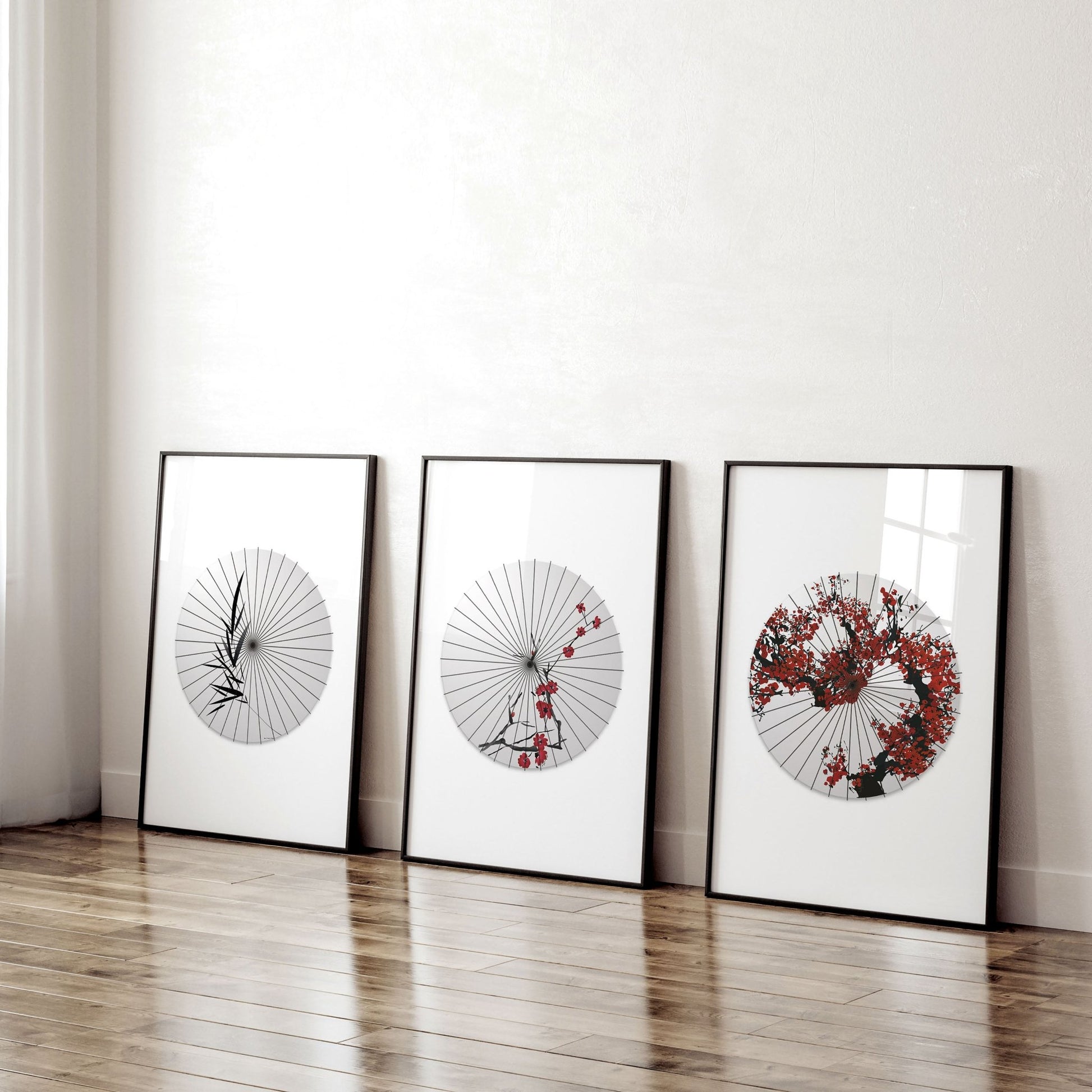 Japanese Traditional Painting | Set of 3 wall art prints