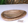 Jarita Oval Shaped Wooden Serving Dishes Set of 2