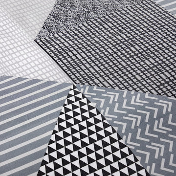 Jasper Grey Printed Reversible Quilted Duvet Cover Set with Button Closure in Single Double and King High-Quality Polyester