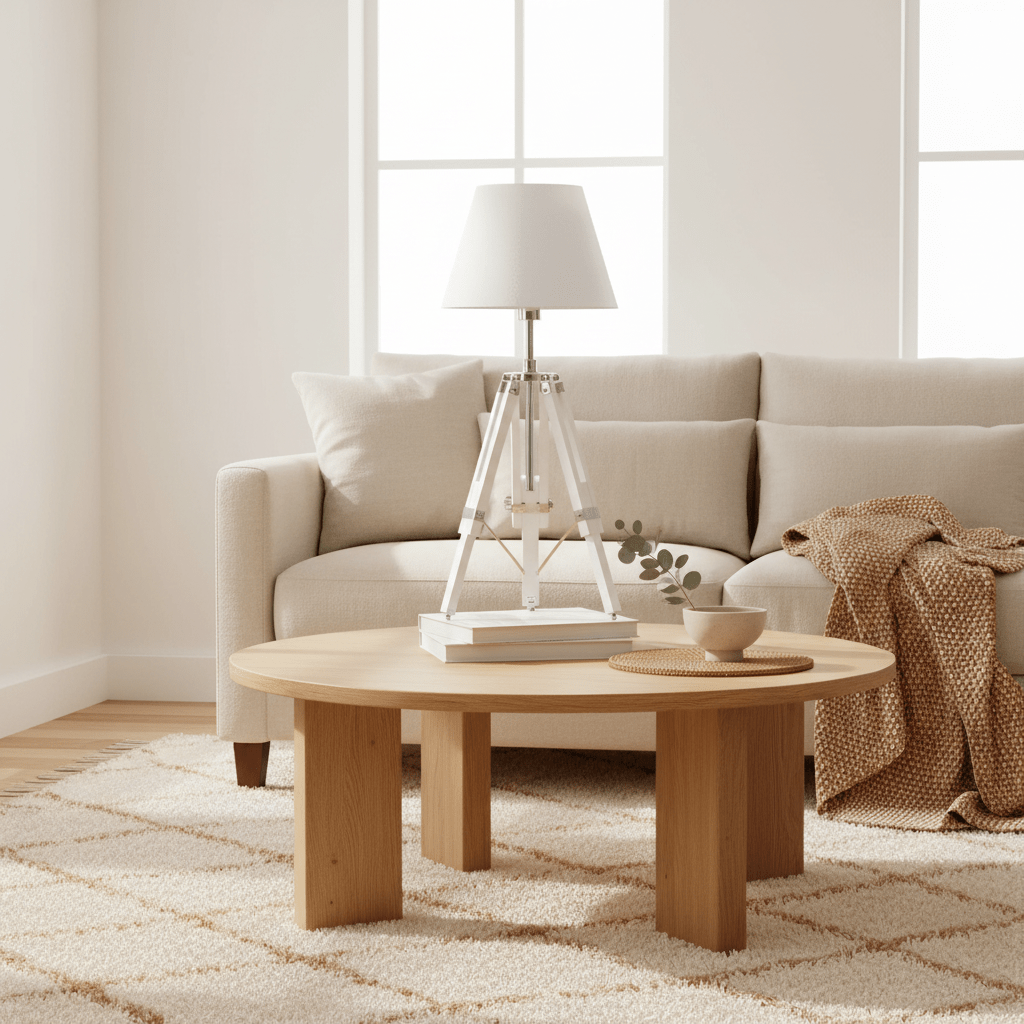 Jasper White Tripod Base Feature Lamp