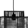Jaya Black Rattan Overlapping Pendant Lamp