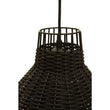 Jaya Black Rattan Pendant Lamp