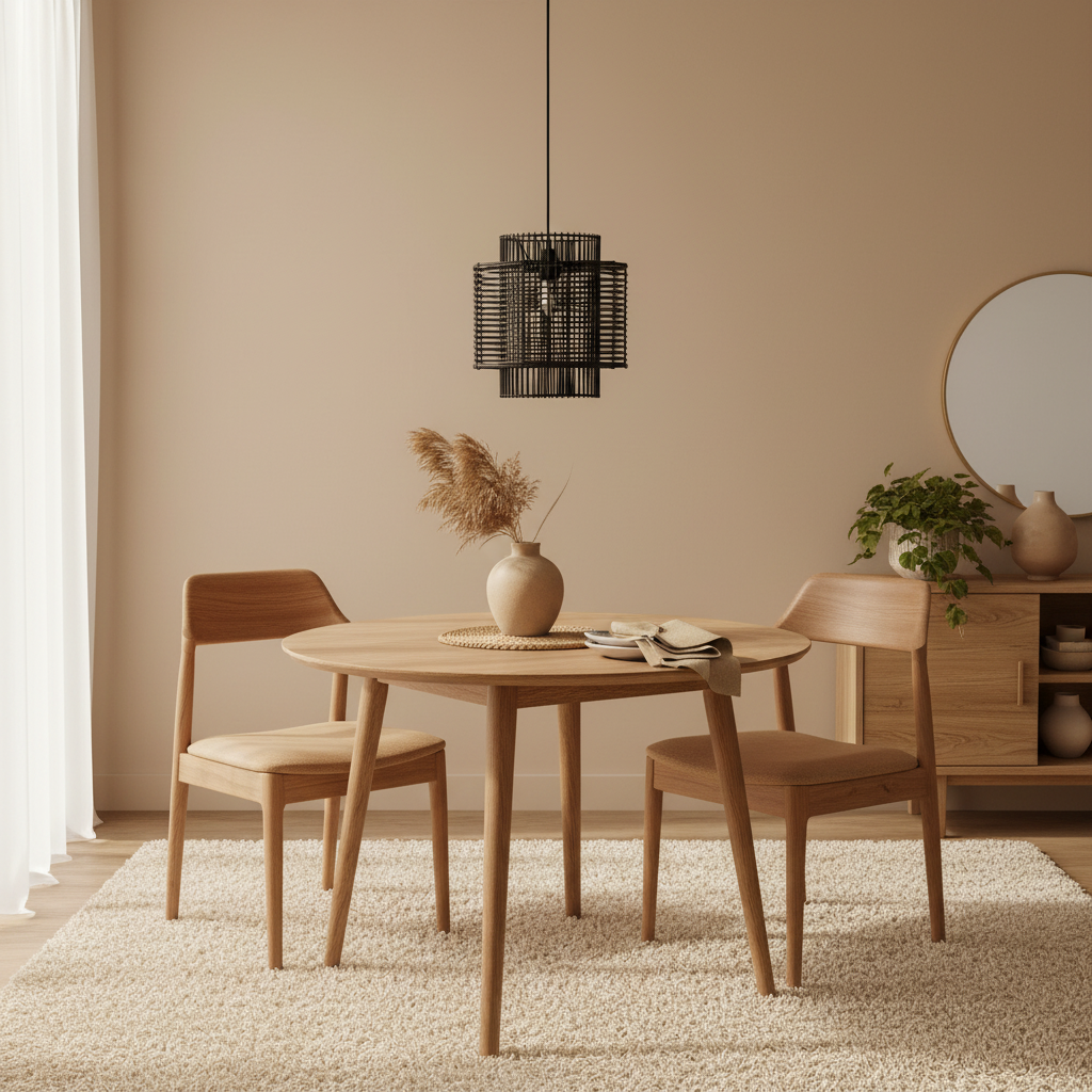 Jaya Black Rattan Overlapping Pendant Lamp